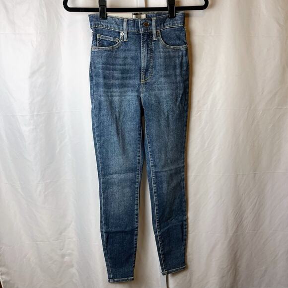 NWT Everlane Way-High Skinny Jeans 25 Blue Organic Cotton High Rise Crop Stretch - Picture 1 of 10
